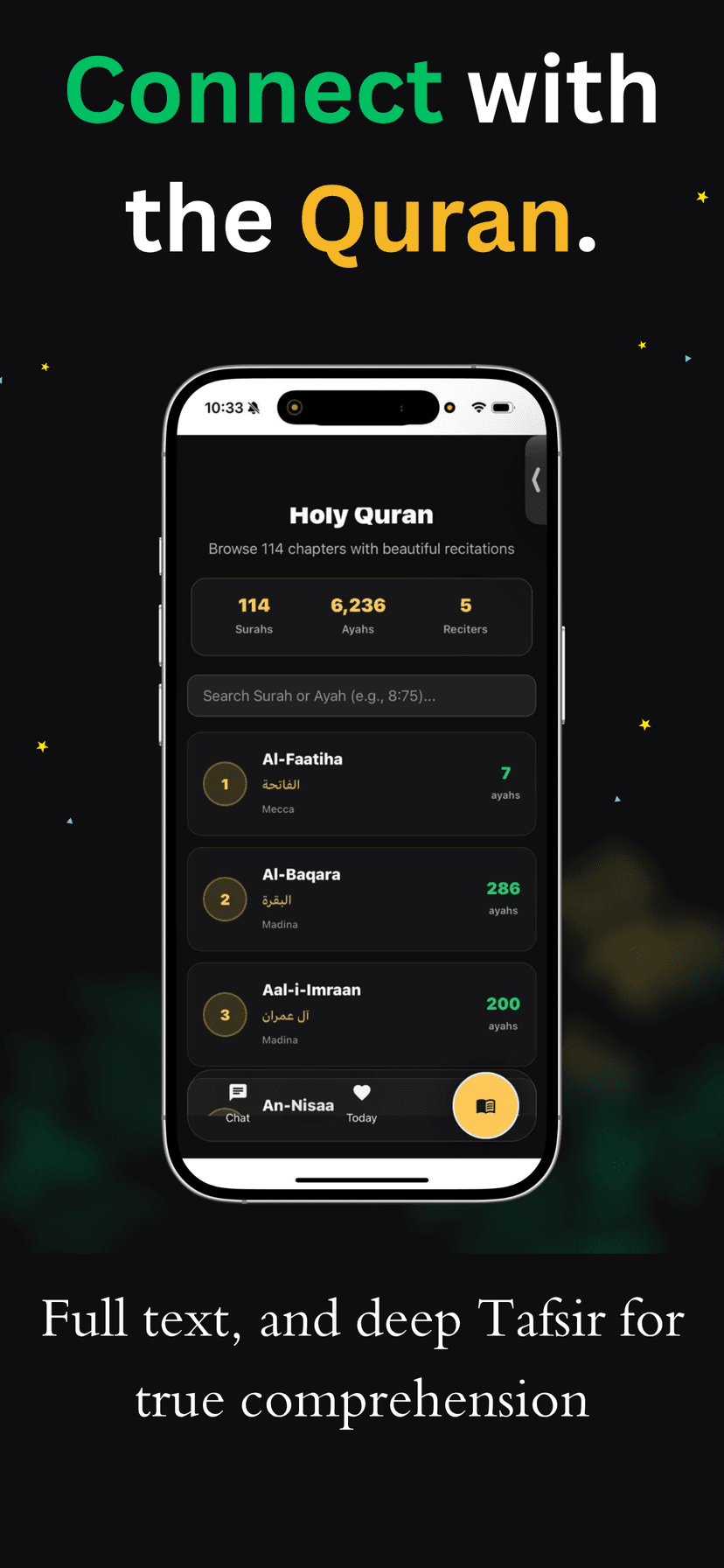 AI spiritual companion chat interface
