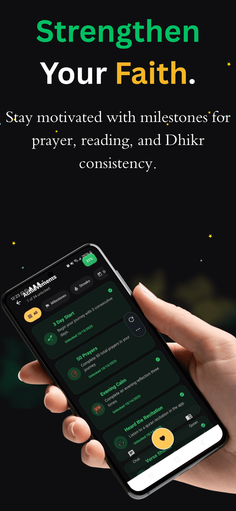 Dhikr and dua collection page